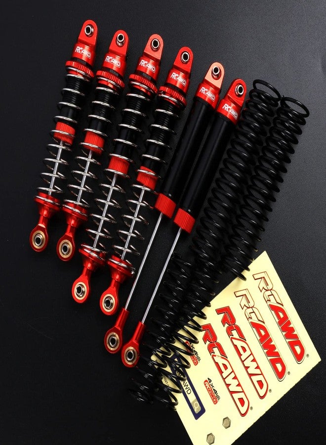RCAWD Full Aluminum Front Rear Shocks For 1/10 LOSI Baja Rey 4WD LOSI Hammer Rey U4 Rock Racer Shocks Upgrade Parts Red - Image 2